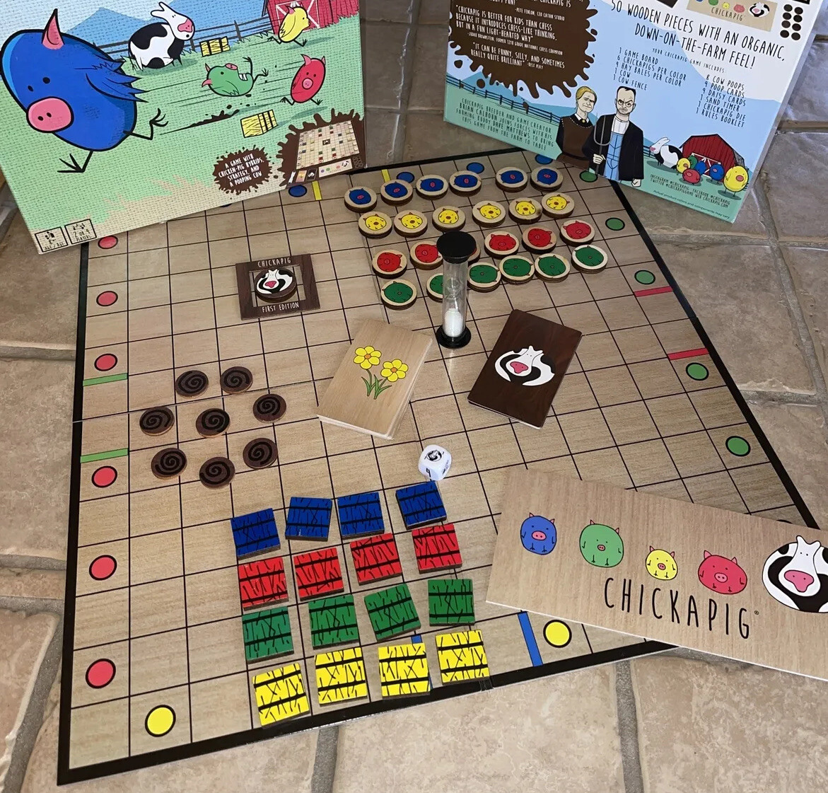 Chickapig a Farm To Table Game 1st Edition Buffalo Games & Puzzles Complete Read