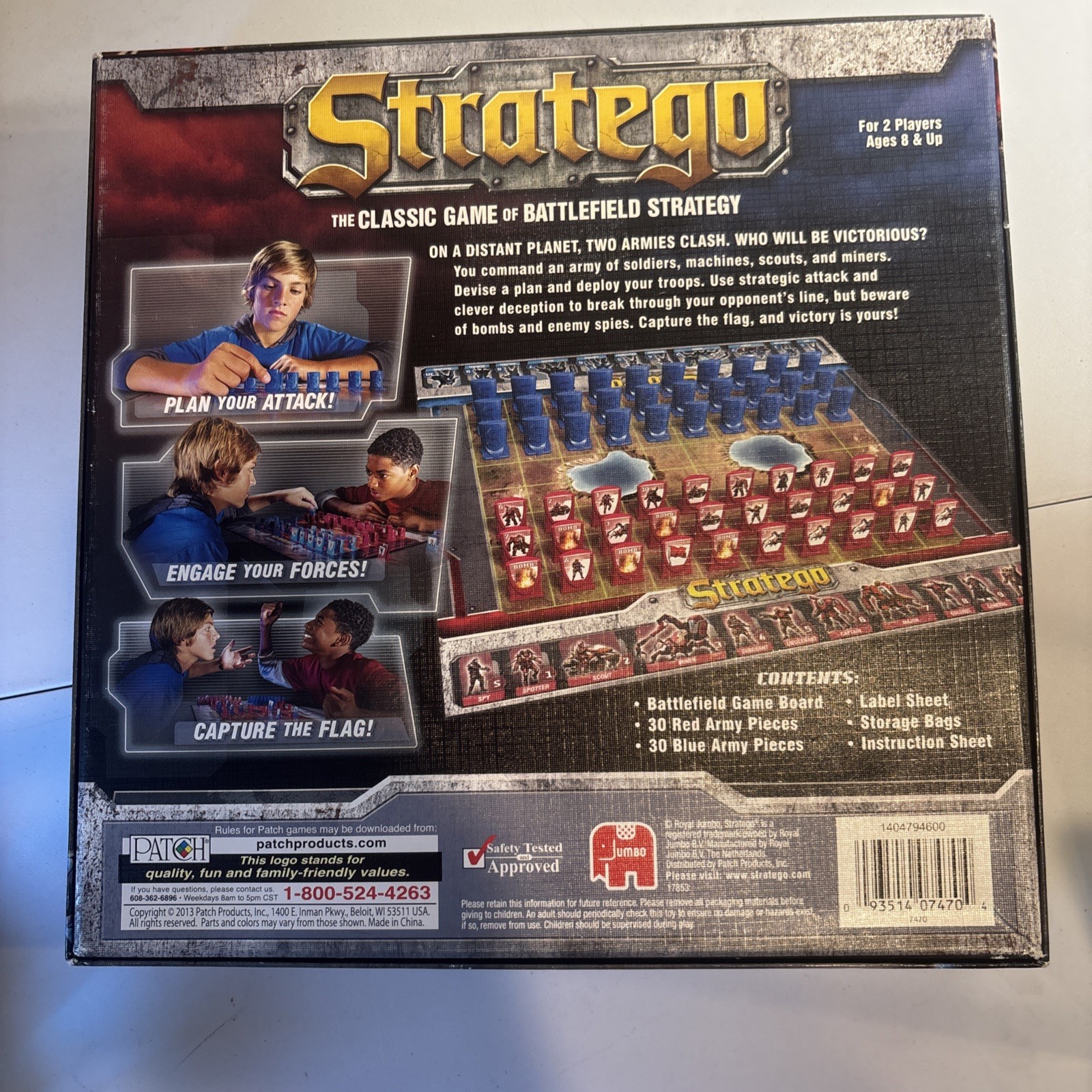 Stratego Board Game Classic Battlefield Strategy Patch Products 2013 Complete