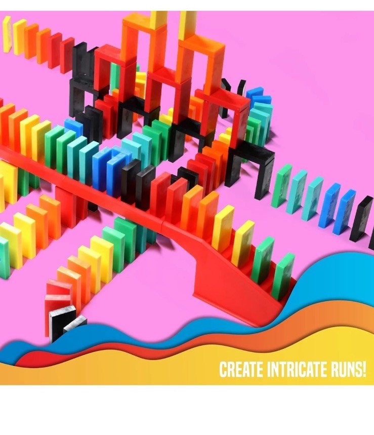 Bulk Dominoes Pro-Domino Kit | Set, STEM STEAM Small Toys, Family…