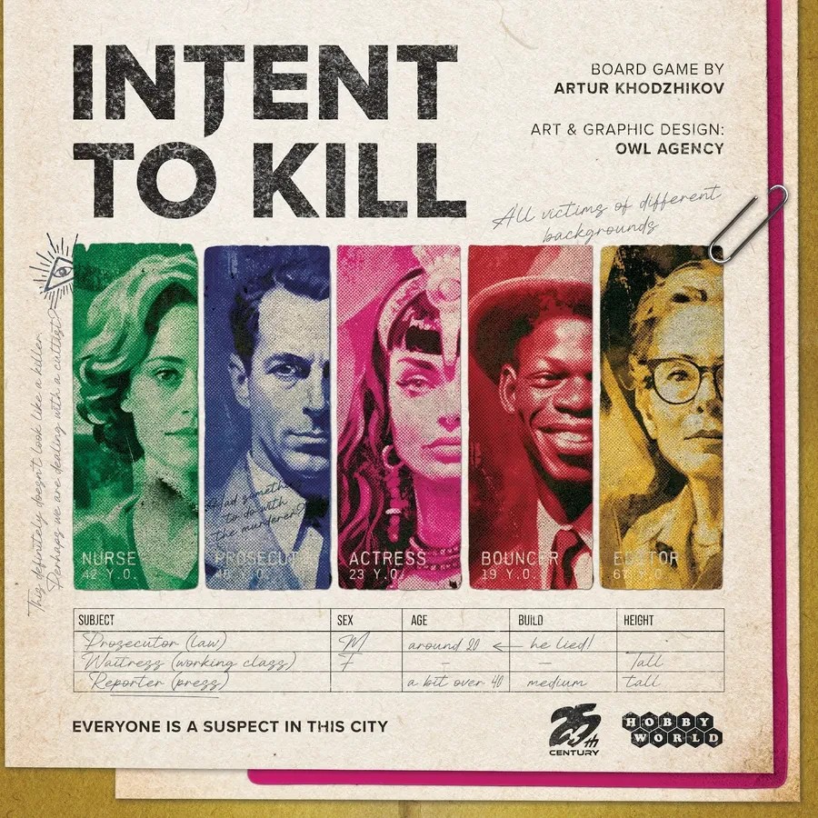 25TH CENTURY GAMES INTENT TO KILL GAME BOX FACTORY SEALED