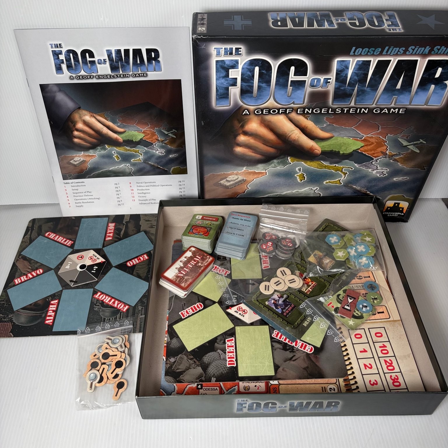 The Fog of War Stronghold Games Board Game 2 Players Ages 10+ WWII Strategy 2016