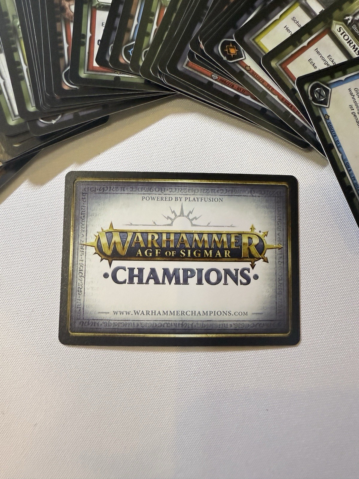 Warhammer 40k Age Of Sigmar CCG Trading Cards 49x Bulk Lot All Foils German