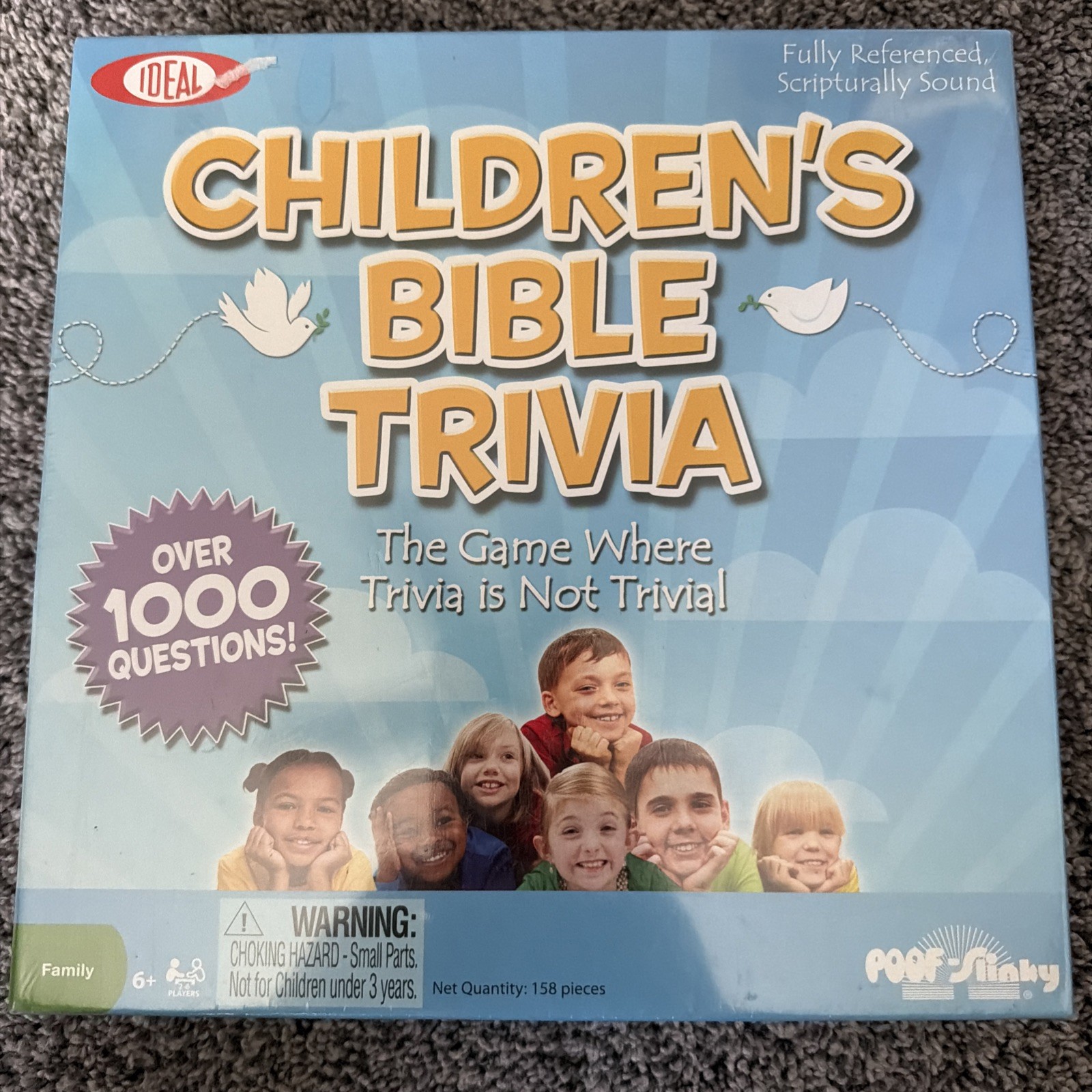 Ideal Classic Children’s Bible Trivia Game New and Sealed Over 1000 Questions