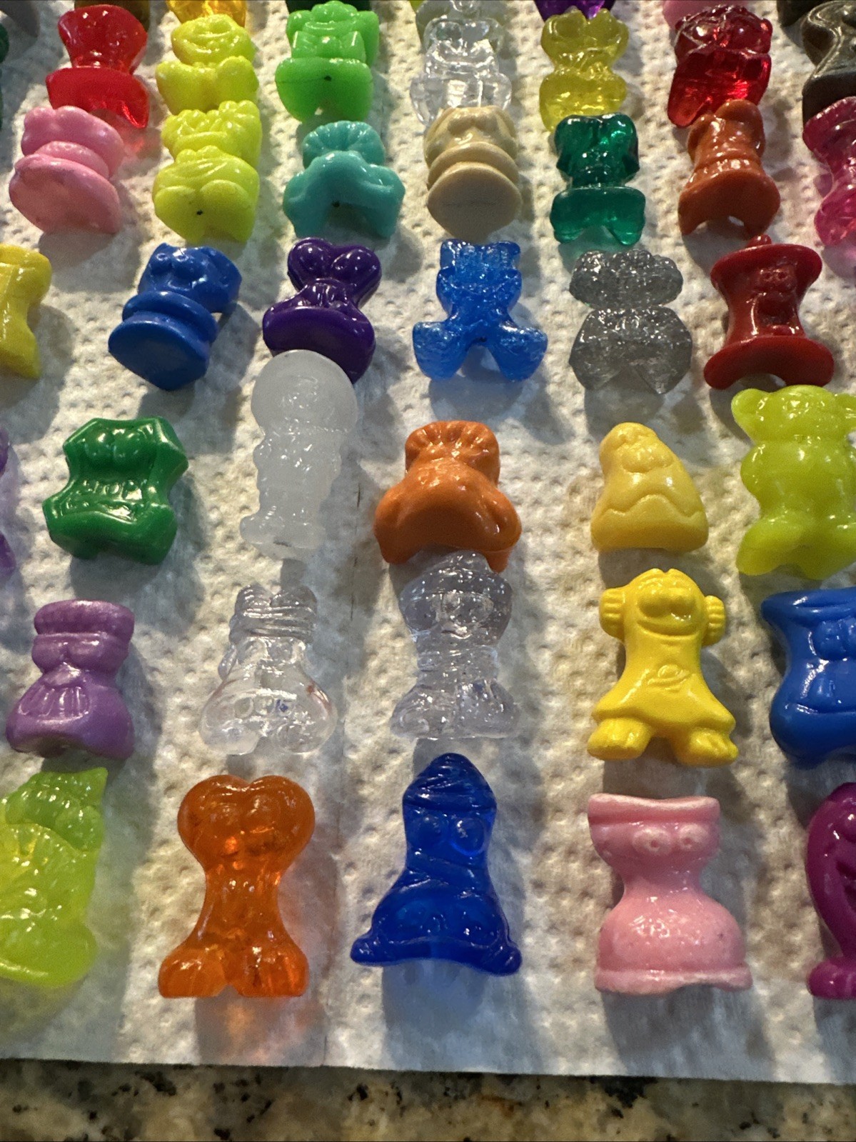 Vintage Gogo’s Crazy Bones Huge Mixed Lot Figures Gogo Toys Go Go Rare Glitter