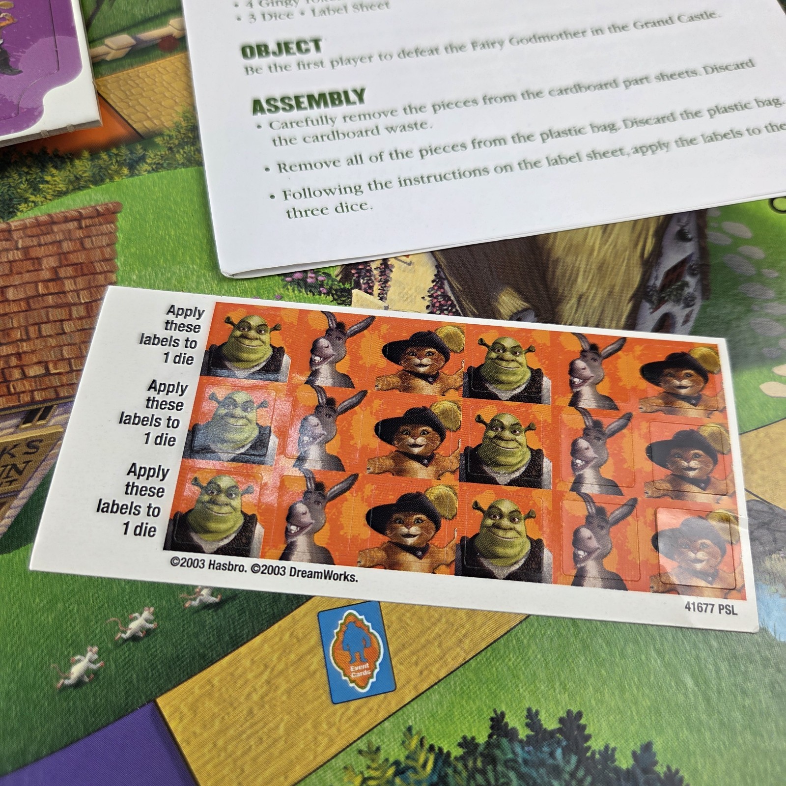 2004 Shrek 2 Twisted Fairy Tale Board Game Milton Bradley Complete New Open Box