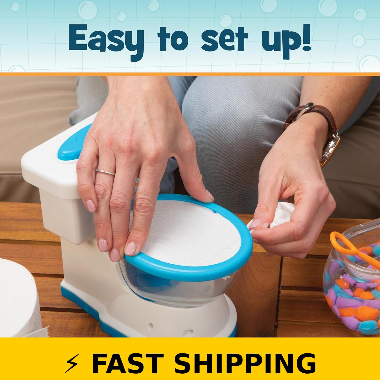 PlayMonster Don’t Flush the Fish Board Game for Kids Ages 4+