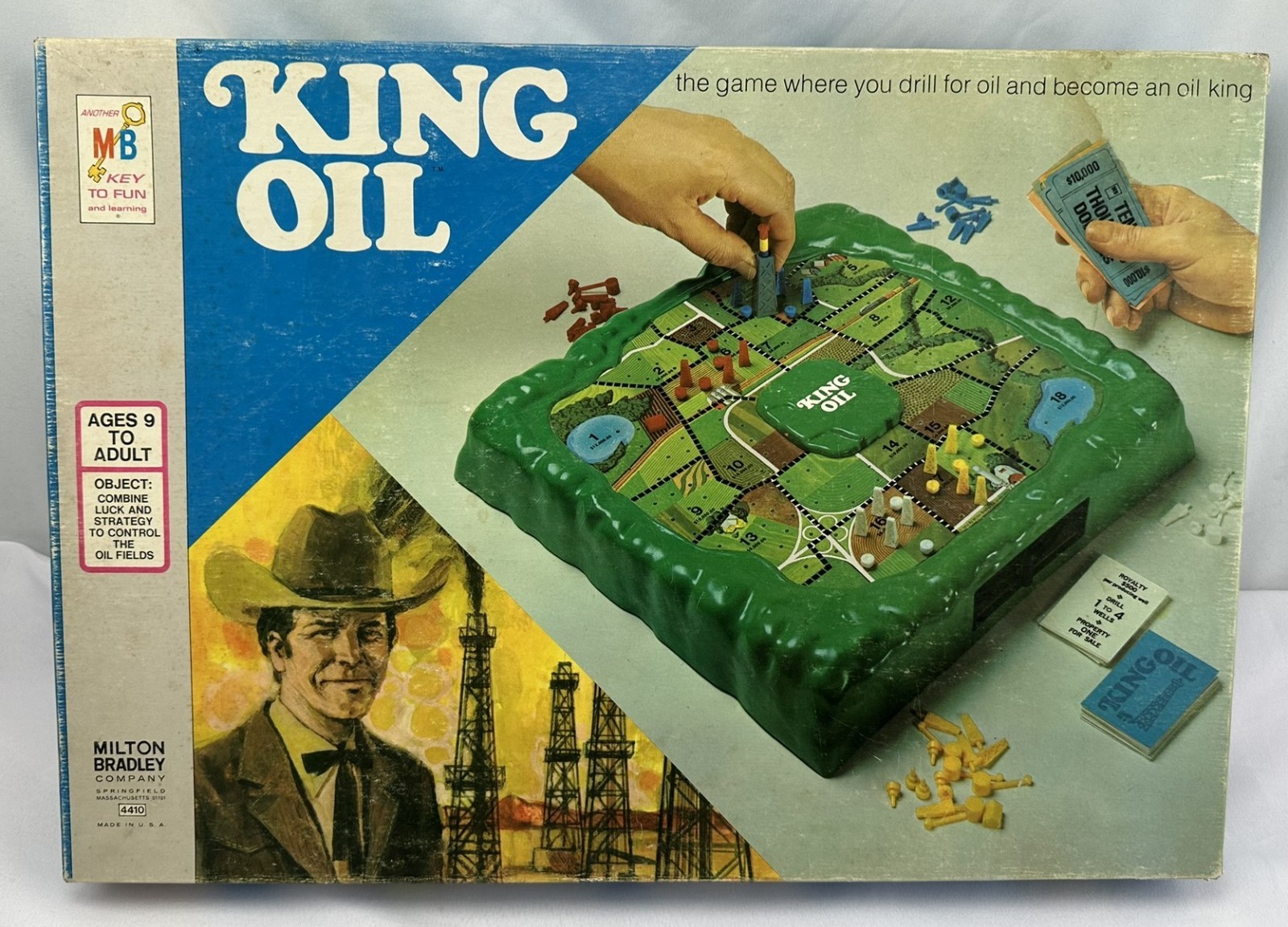 1974 King Oil Game by Milton Bradley Complete in Great Condition FREE SHIPPING