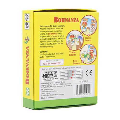 Strategy Game “To Bean or Not to Bean” for 3-5 players BOHNANZA ORIGINAL