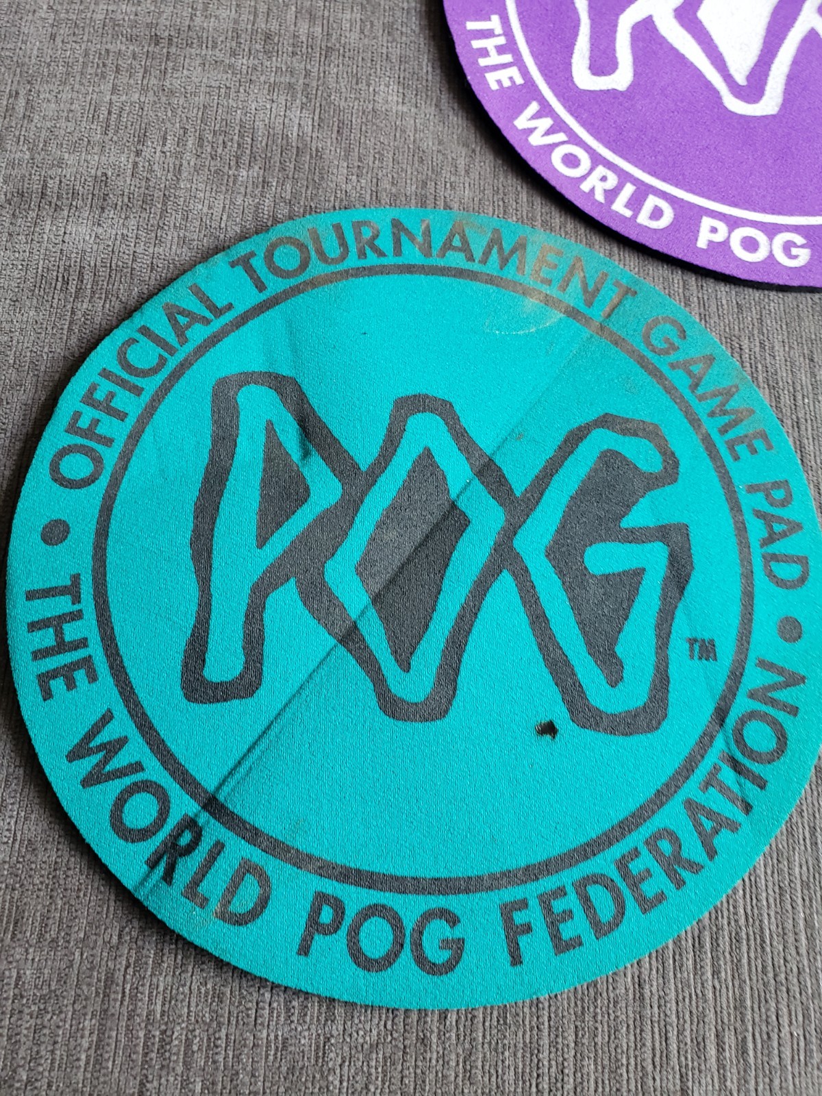 Set Of 5 VINTAGE ’95 THE WORLD POG FEDERATION OFFICIAL TOURNAMENT GAME BOARD PAD