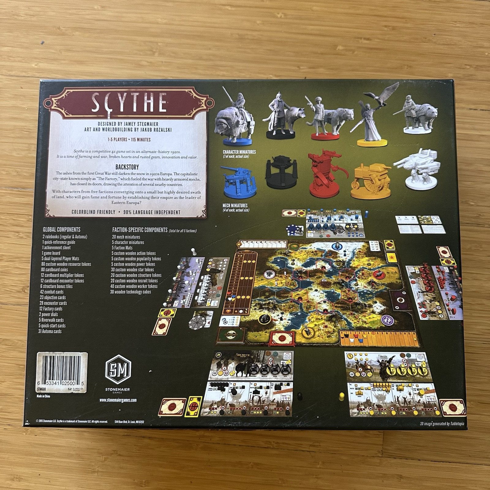 Stonemaier Games Scythe Board Game Excellent Condition