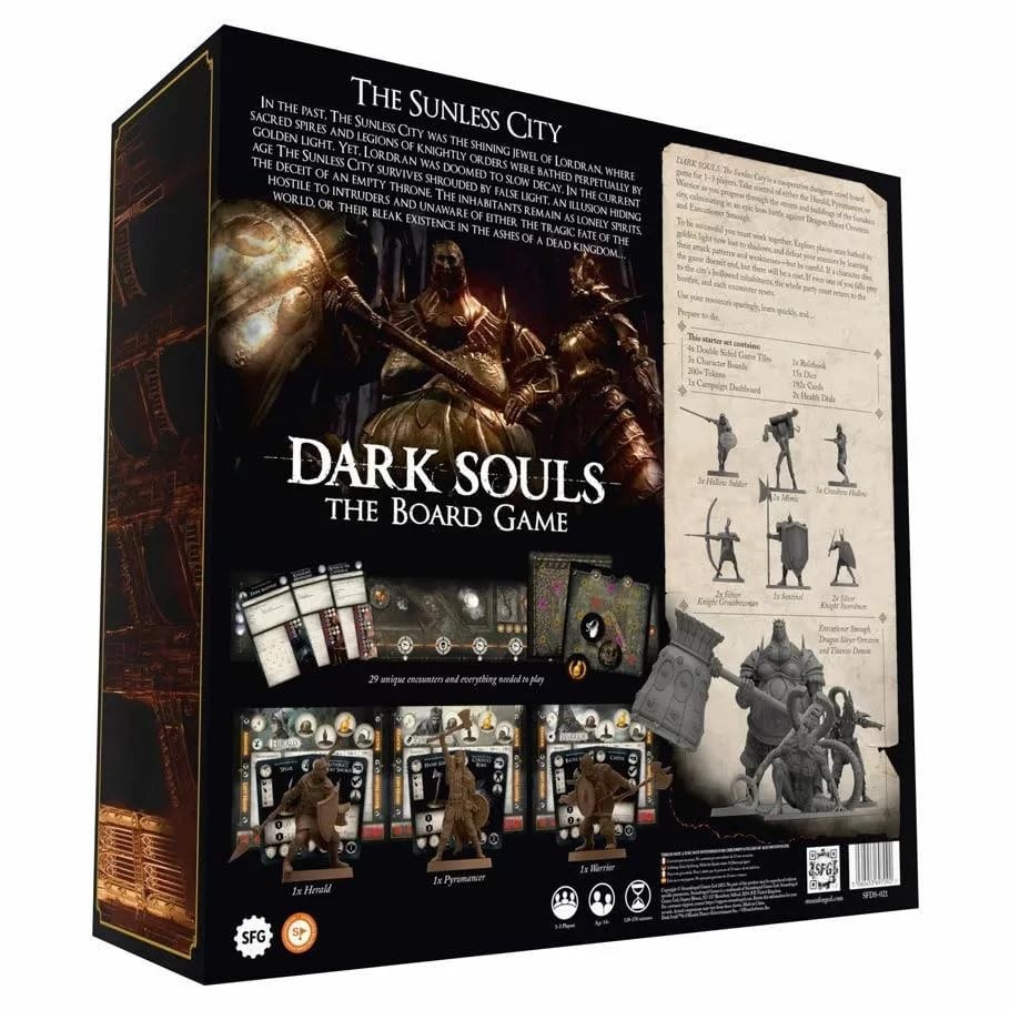 Dark Souls: The Board Game – The Sunless City Core Set [Board Game, 1 – 3 Player