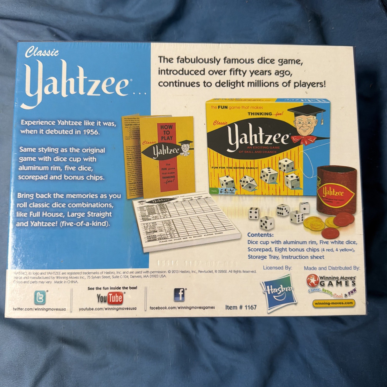 Classic Yahtzee with Retro Artwork – BRAND NEW 2013