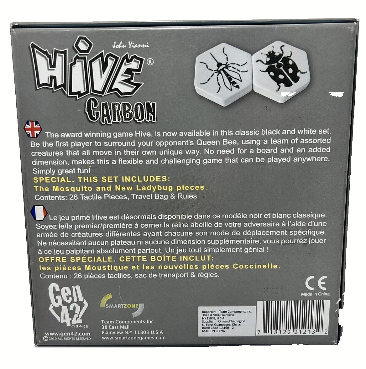 Hive Carbon Board Game Smartzone Gen42 Games COMPLETE