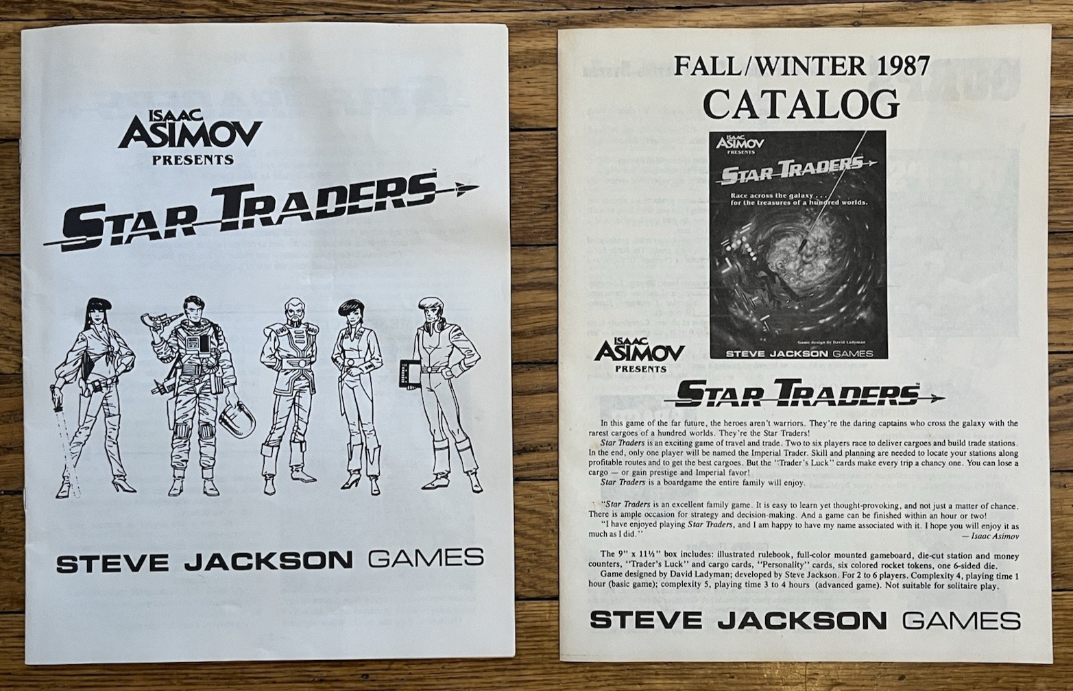 Star Traders Board Game – Isaac Asimov Steve Jackson Games 1987 99% Complete