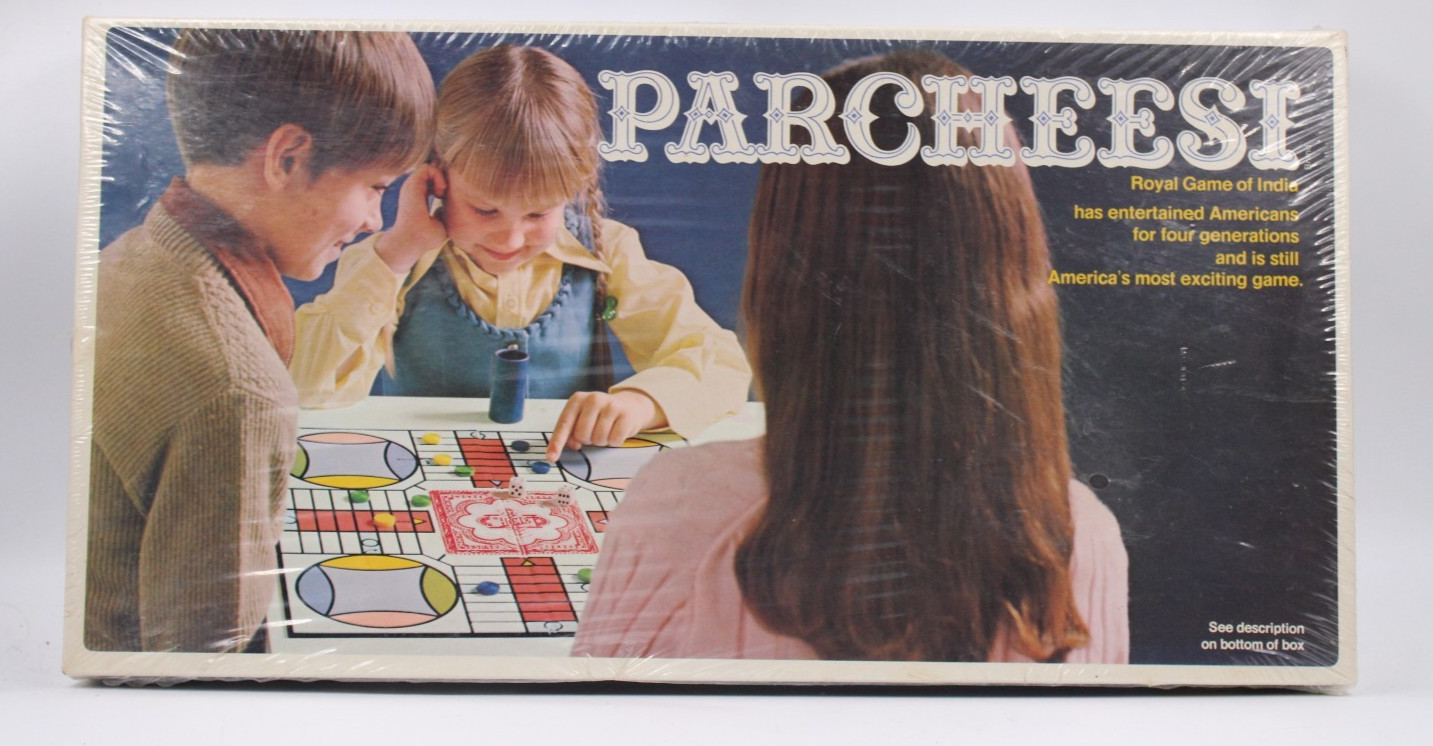 Vtg 1975 PARCHEESI Royal Game of India S&R NEW SEALED Board Game USA no. 110