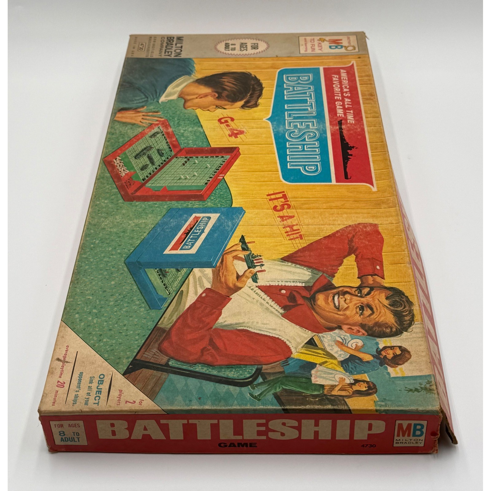 Vintage Milton Bradley Battleship #4730 Board Game Near Complete Missing Pegs