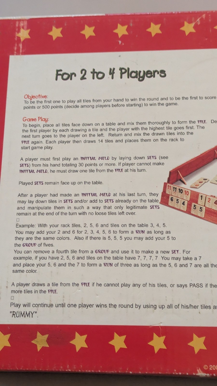 Sterling Games Classic Rummy Tile Game “Rummika”. Ages 7+