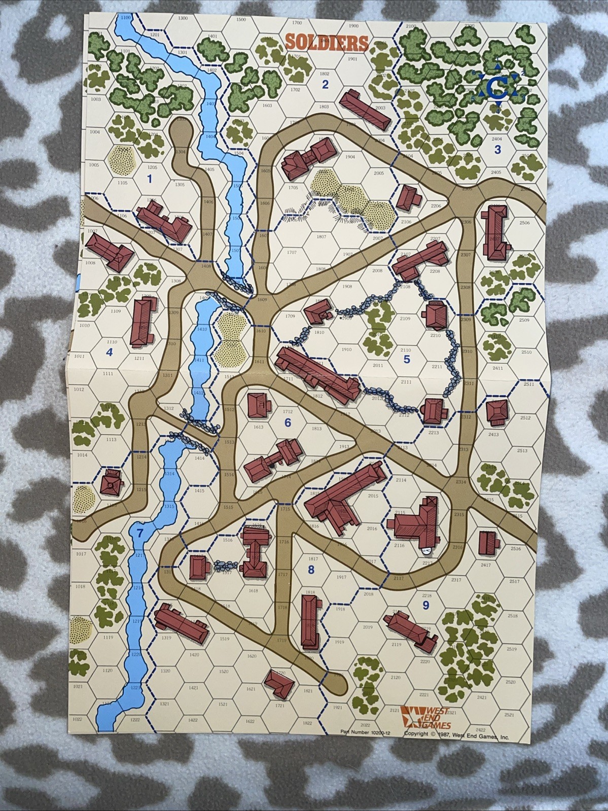 West End Games. 1987. Soldiers. Man-To-Man Combat In WWll. Punched. VGC.