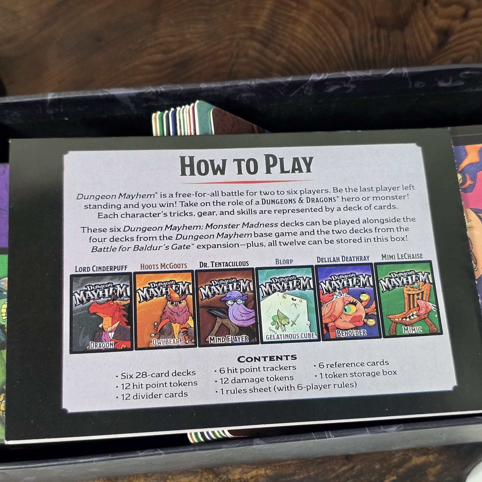 Dungeons & Dragons Dungeon Mayhem + Monster Madness Card Game Bundle