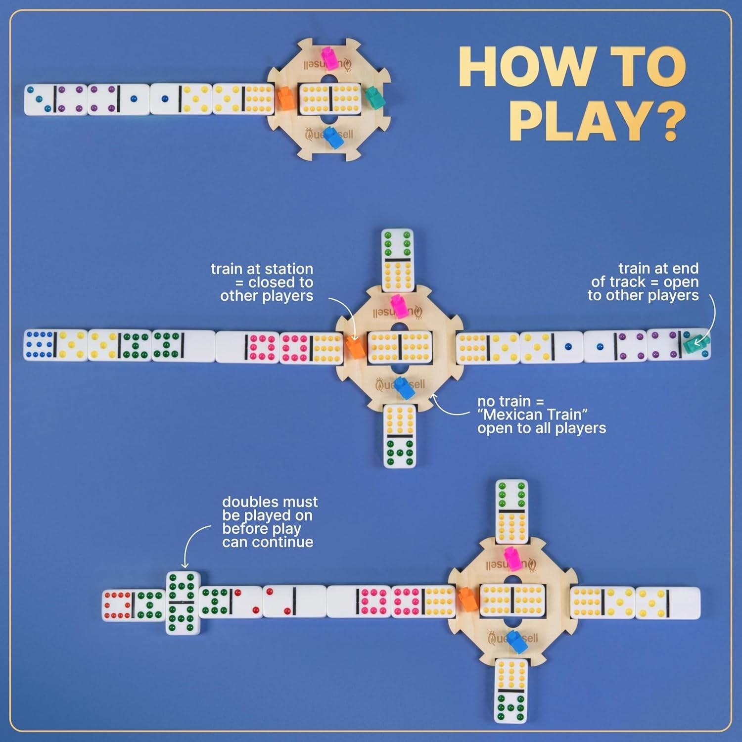 Elegant Double 12 Mexican Train Dominoes Set – 91 Tiles in Durable Aluminum Case