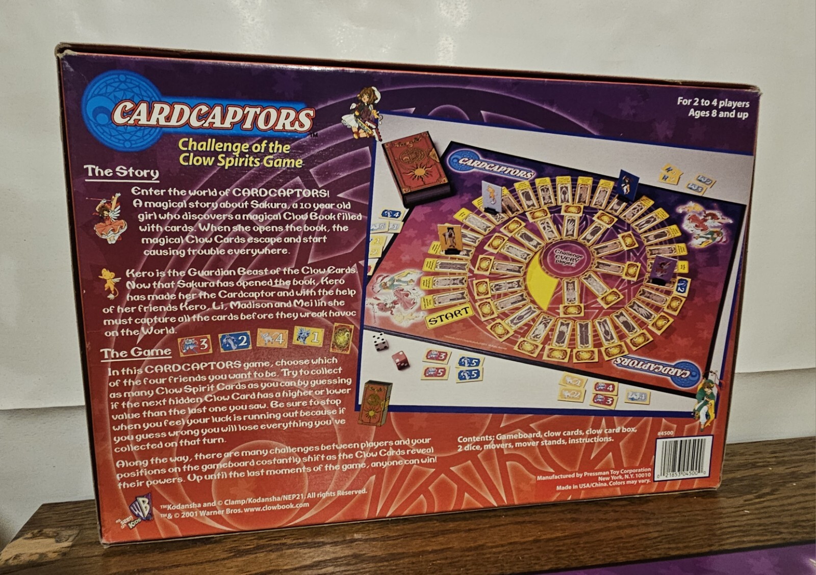 2001 Cardcaptors: Challenge of the Clow Spirits Anime Board Game – 100% COMPLETE