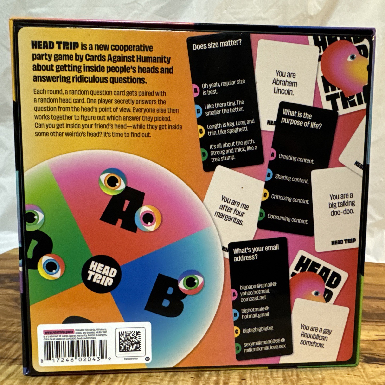 Head Trip Board Game – Cards Against Humanity – Party Card Game – Complete