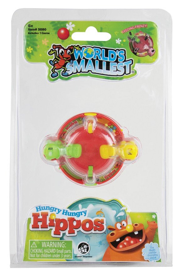 World’s Smallest HUNGRY HIPPO Mini Marble Game Toy Miniature