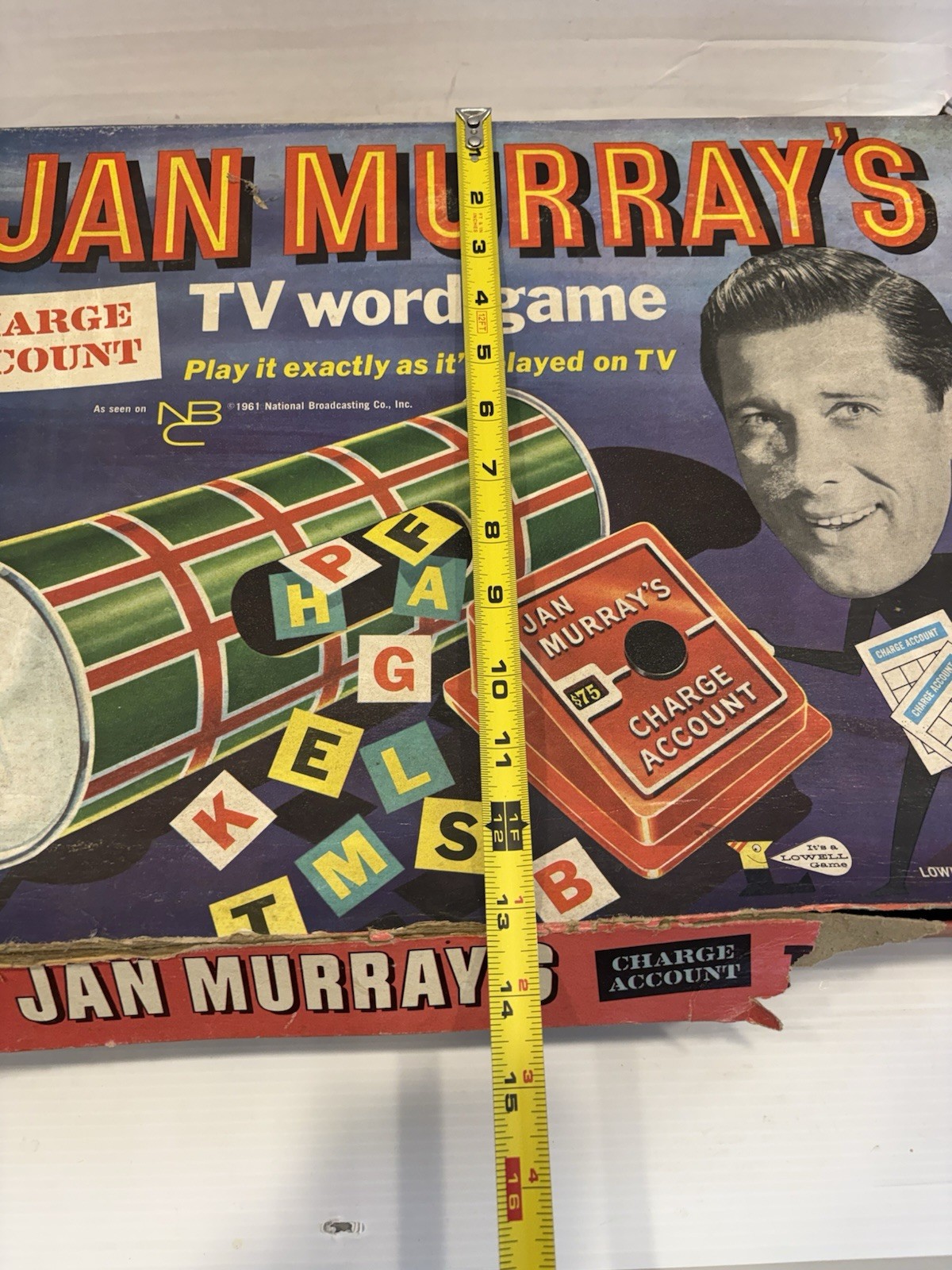 Vintage 60s Lowell Toy Jan Murray’s TV Word Game Board Game Complete
