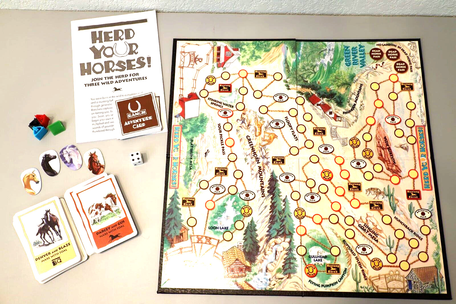 Herd Your Horses Board Game Complete