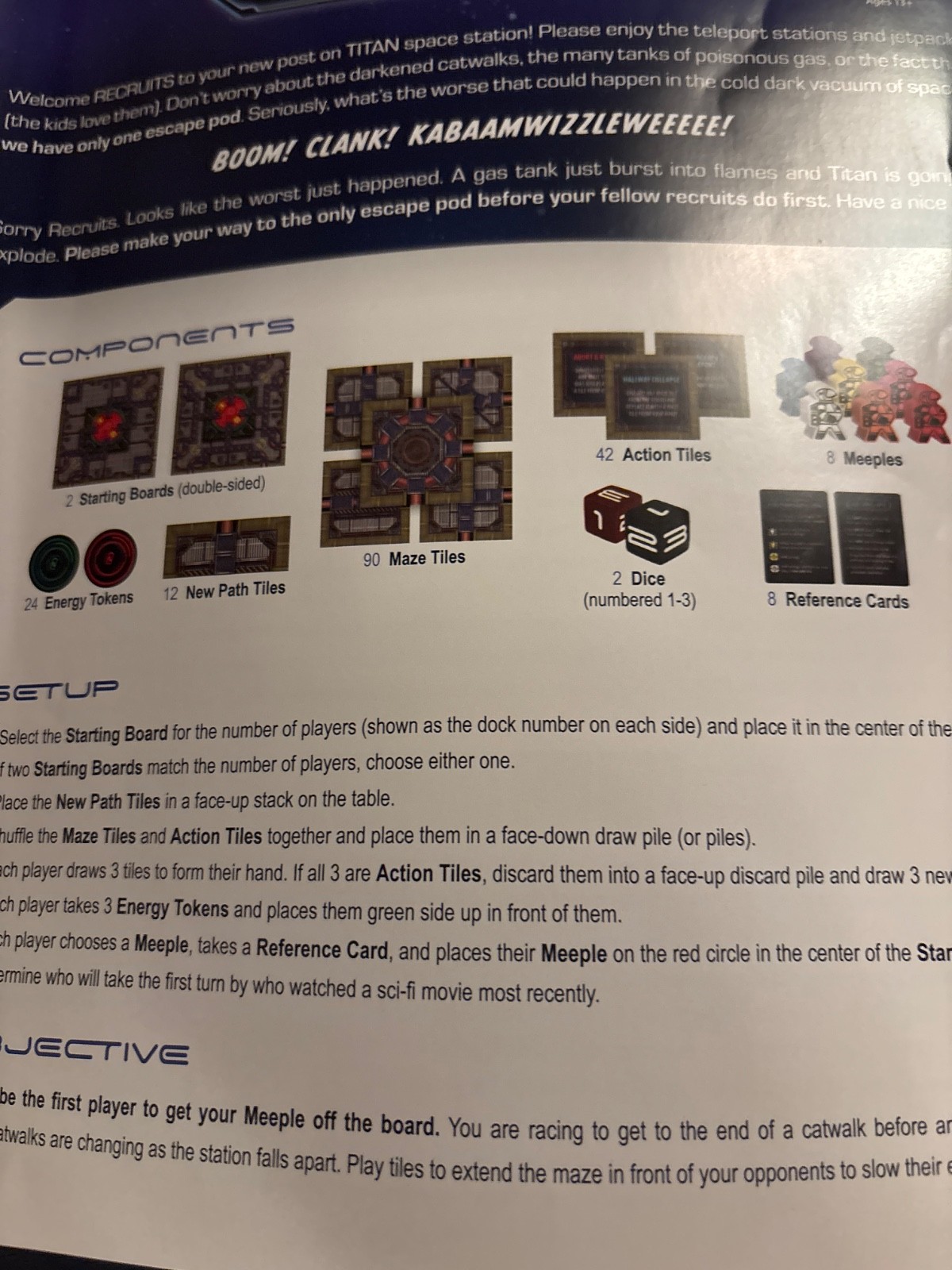 No Escape Board Game OOMM Jonathan Thwaites Strategy Maze Building