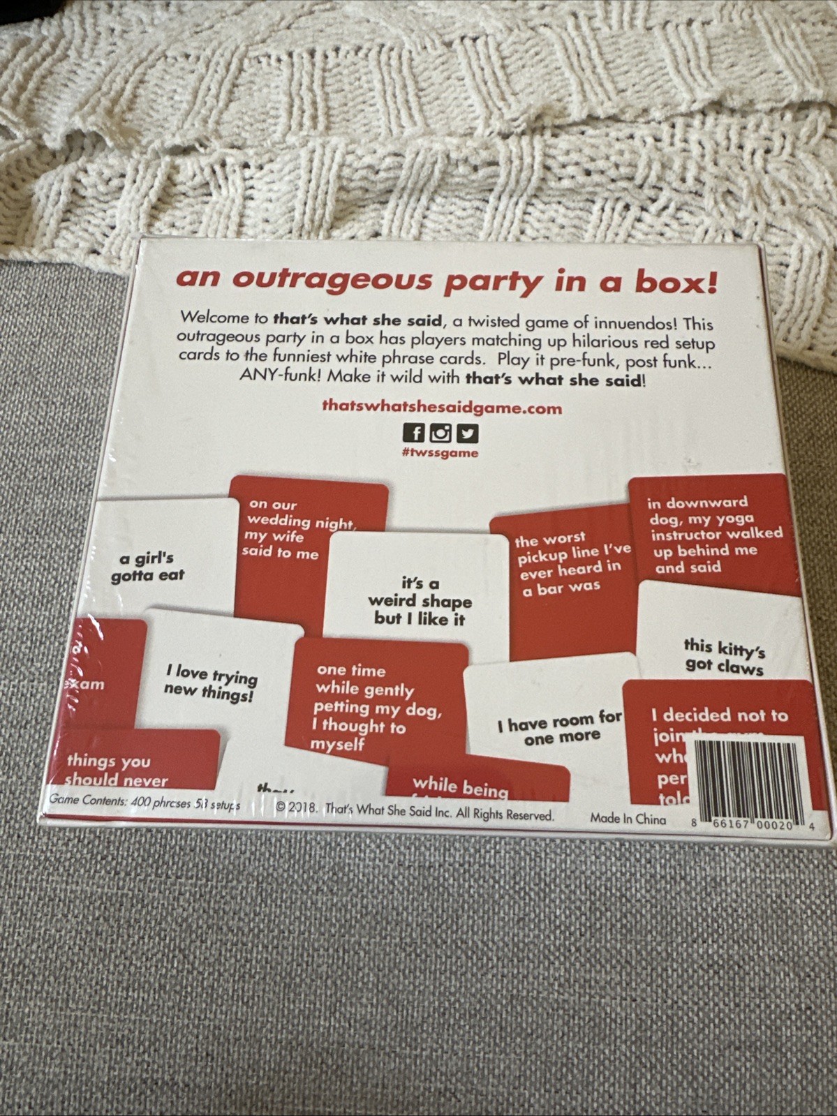 That’s What She Said The Party Game of Twisted Innuendos – SEALED