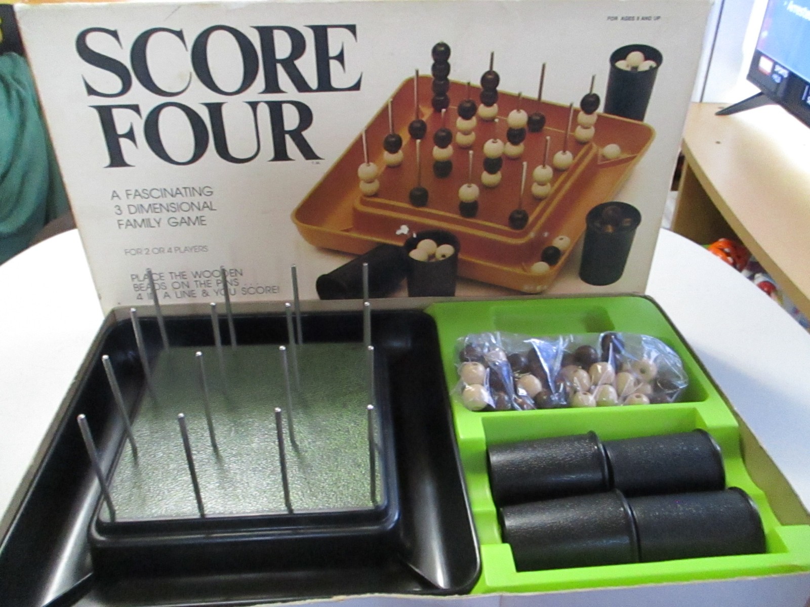 Score Four Game No 8325 by Lakeside Industries 1967 – 1975 In Box – As Seen