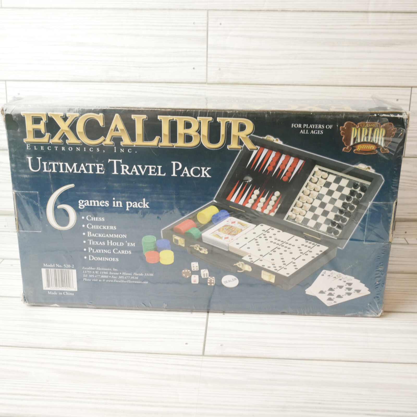 Excalibur 6 Games in Pack Ultimate Travel Game Pack NEW SEALED