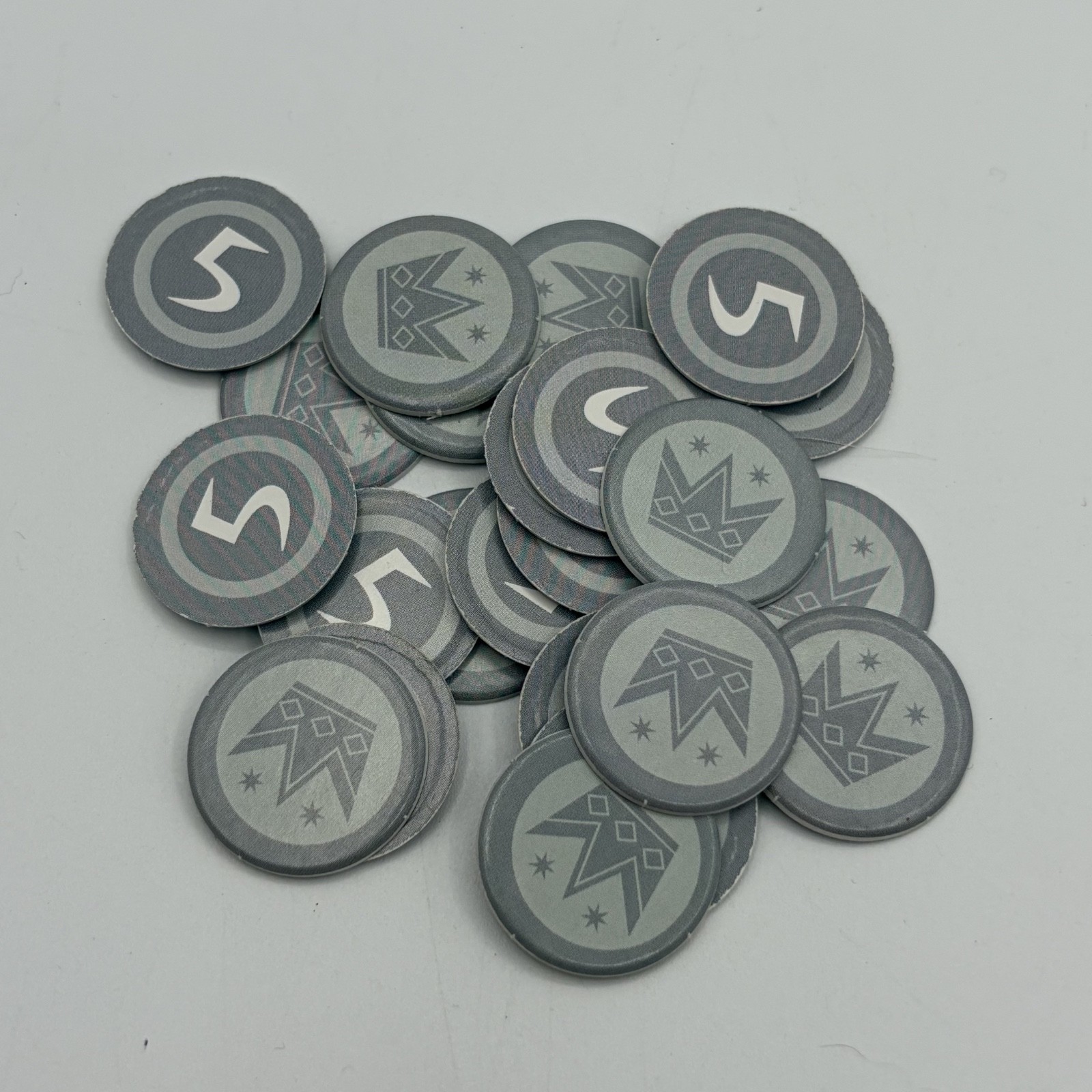 Machi Koro Bright Lights Big City IDW Games Replacement Parts 24 Coins 5 Value