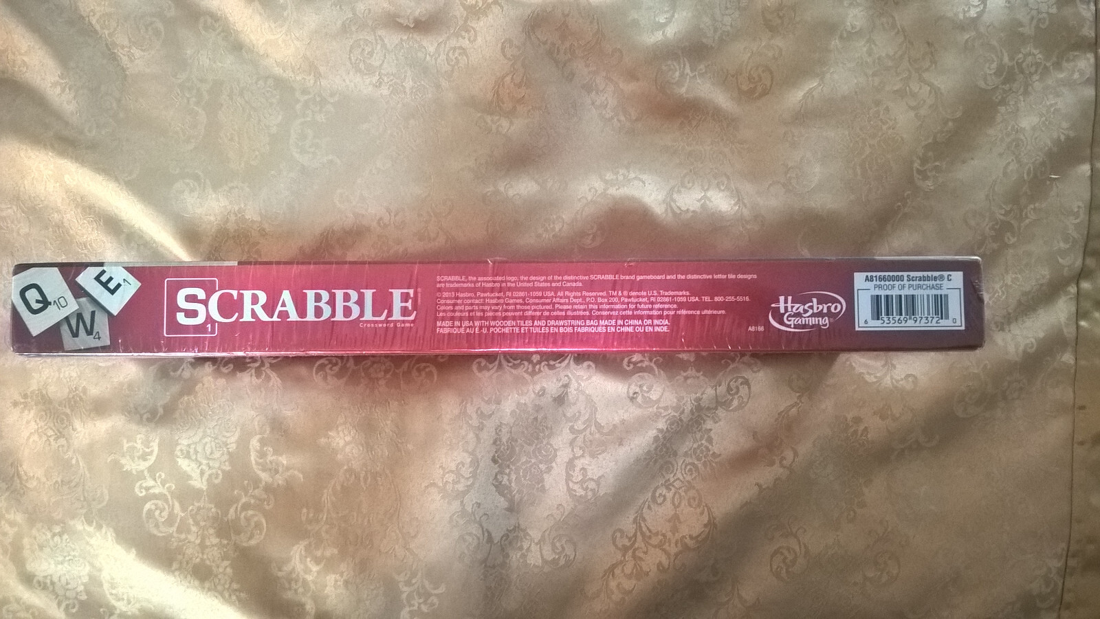 Scrabble Crossword Game Hasbro Gaming 2013 Luck Strategy Vocabulary Spelling NEW