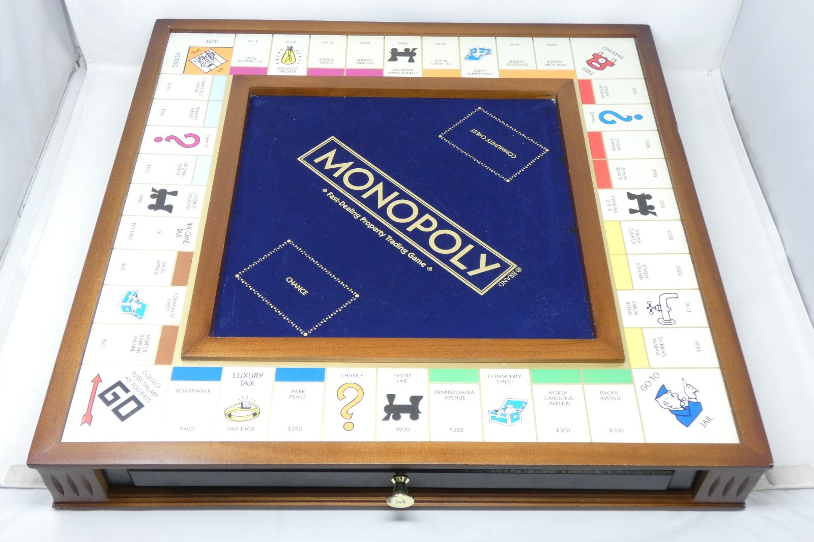 Monopoly Luxury Edition Adult Collectible Wooden Cabinet (Open Box: READ Full)