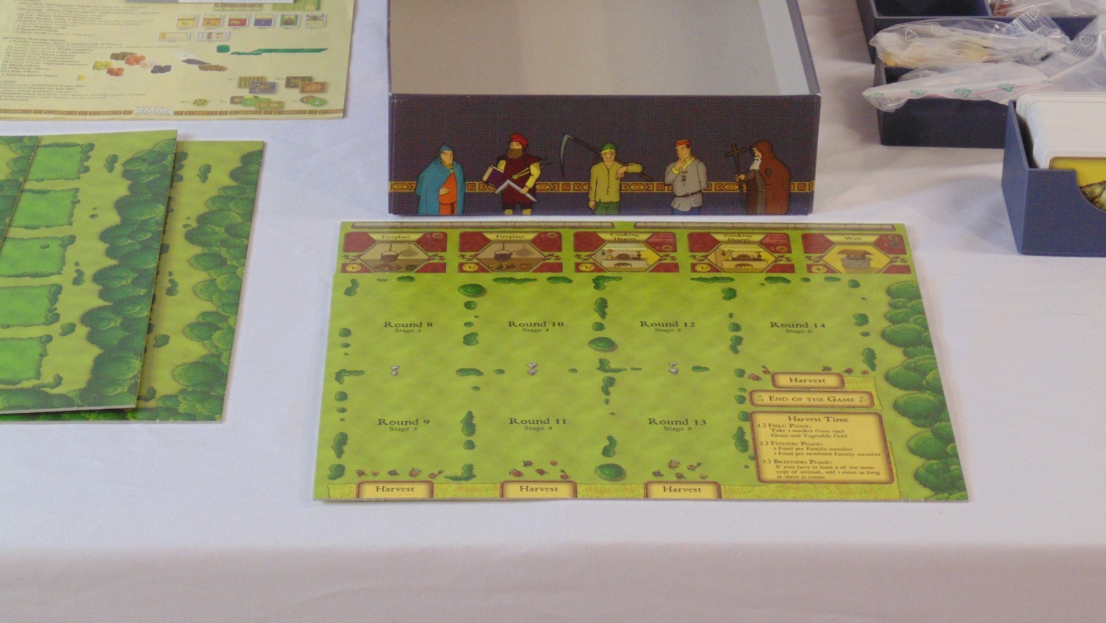 Agricola Z-Man Games Uwe Rosenberg Board Game Complete w/ 3D Insert