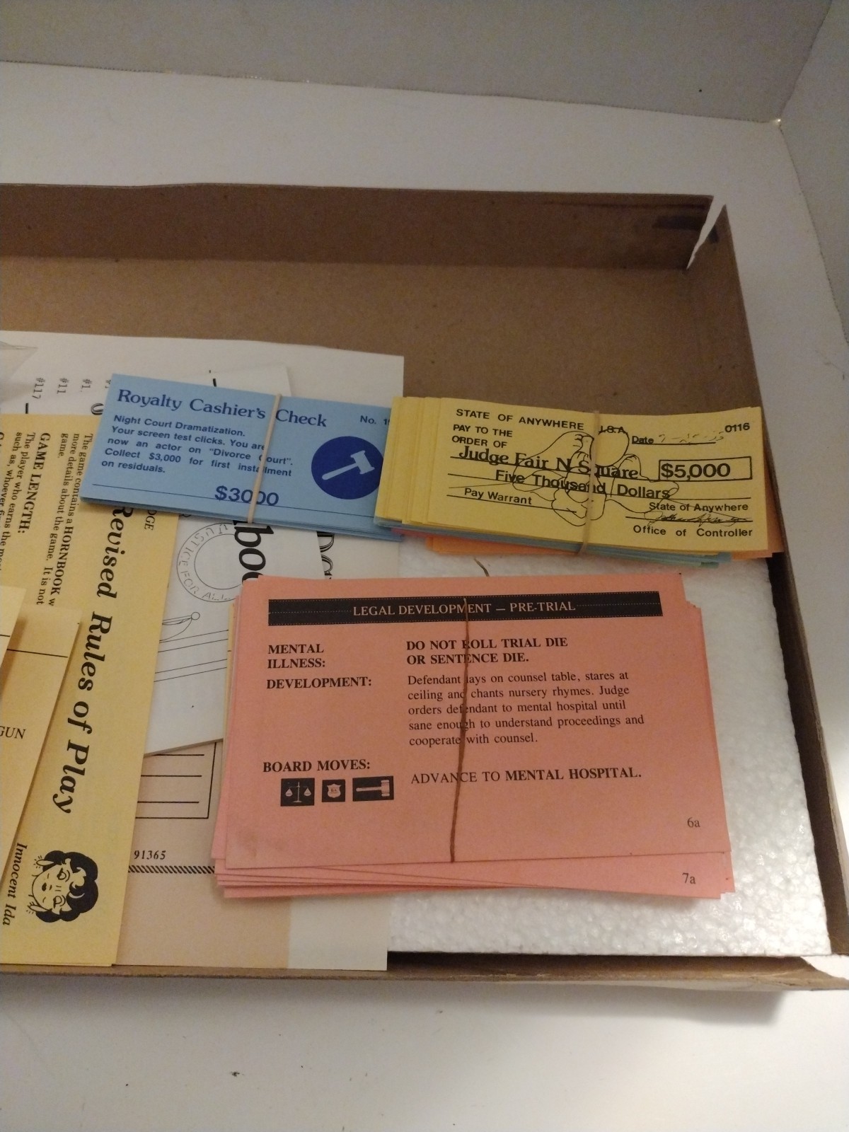 U B The Judge Vintage Crime & Punishment Board Game 1985 Edu-Game Enterprises