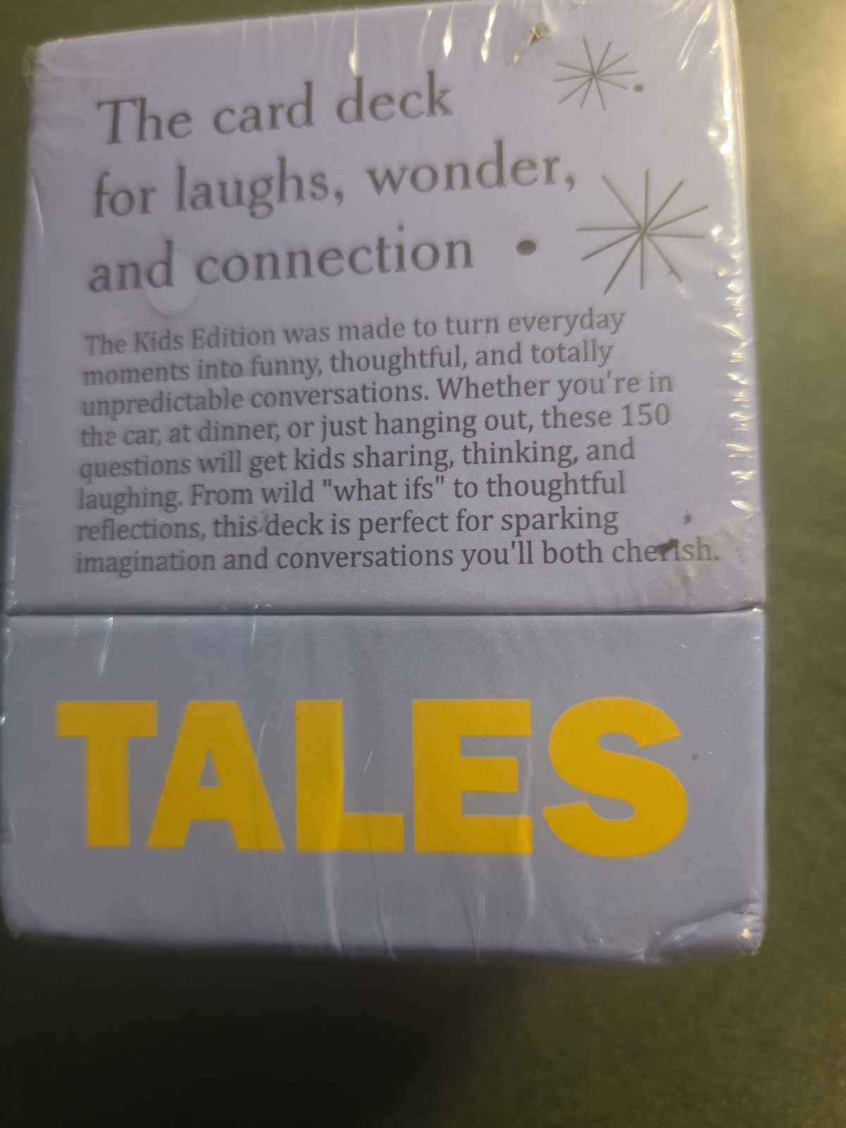 2026 Tales Kids Edition – 150 Conversation Starter Cards OY Box Is Damaged