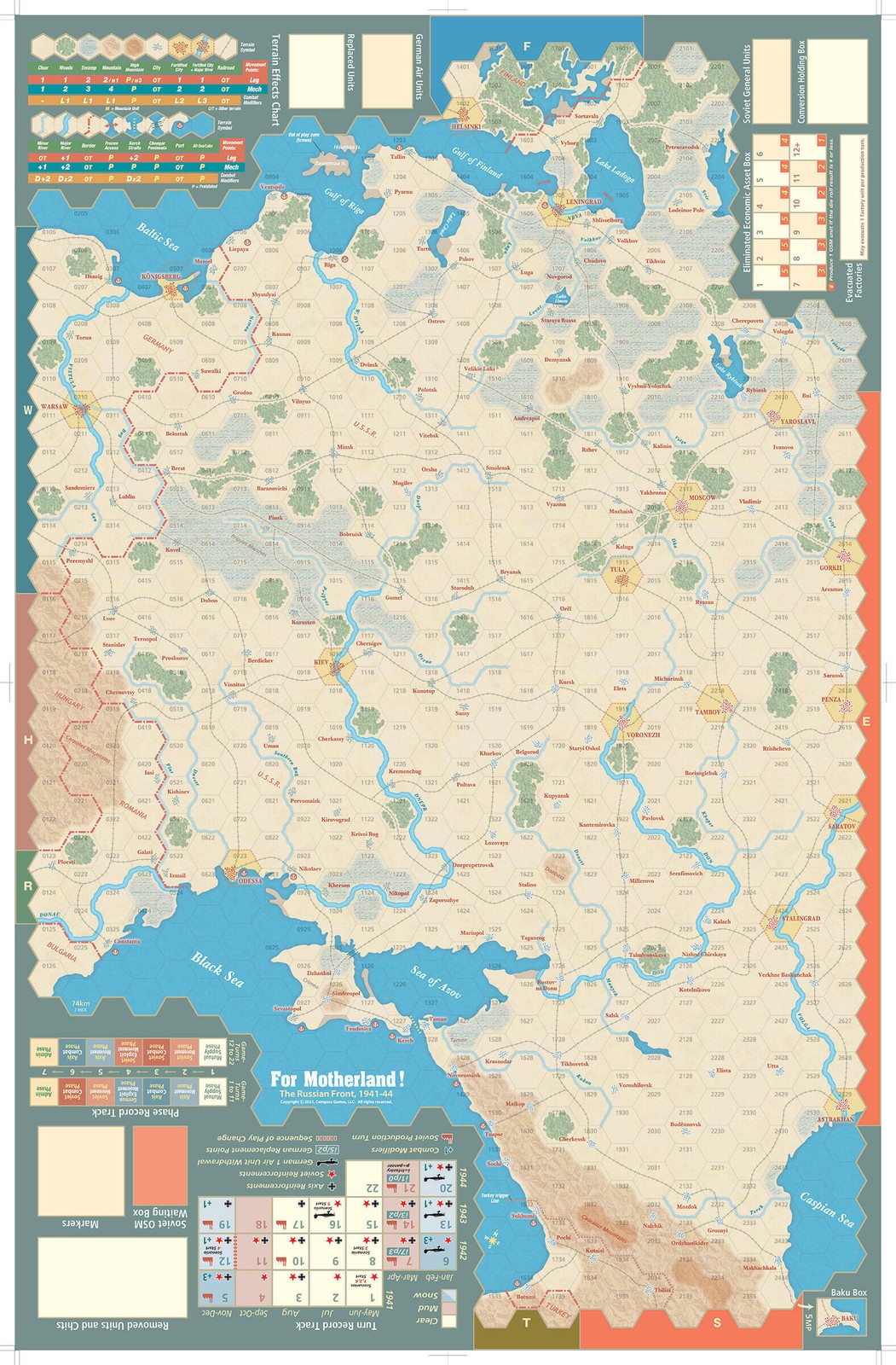 For the Motherland! Board Game Russian Front 1941-44