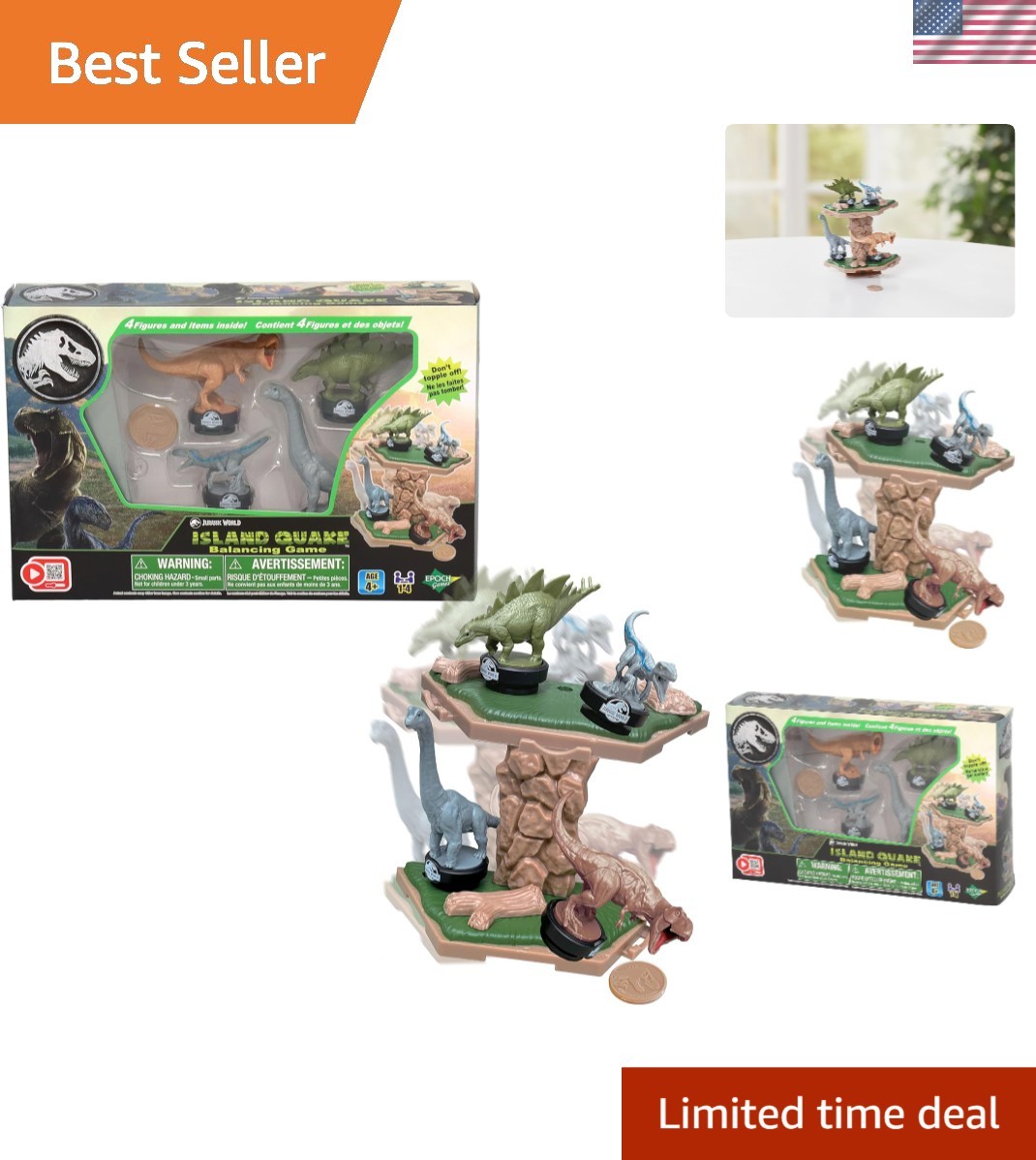 Adventure Awaits! Jurassic World Island Quake Balancing Game for Creative Play