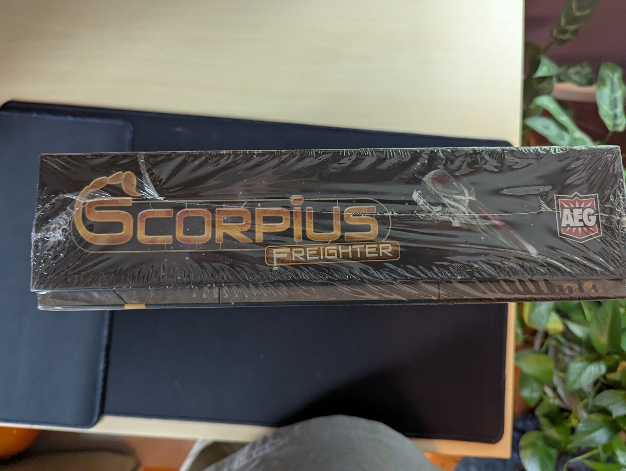 New, Sealed SCORPIUS FREIGHTER Board Game, Unopened, Alderac AEG Games