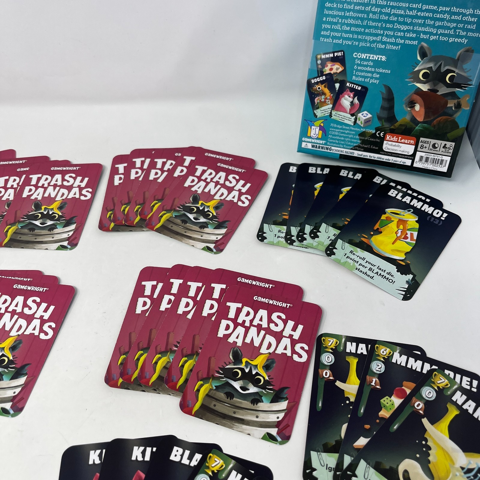 Gamewright Trash Pandas Card Game 2018 COMPLETE