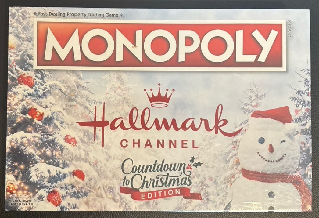 The Op Games Monopoly Hallmark Countdown to Christmas Board Game Tokens 2022