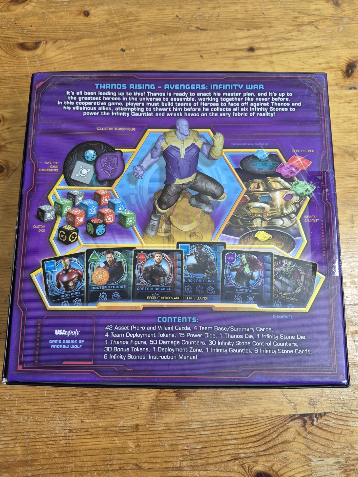 Thanos Rising Board Game Marvel Avengers Infinity War-All Pieces Counted