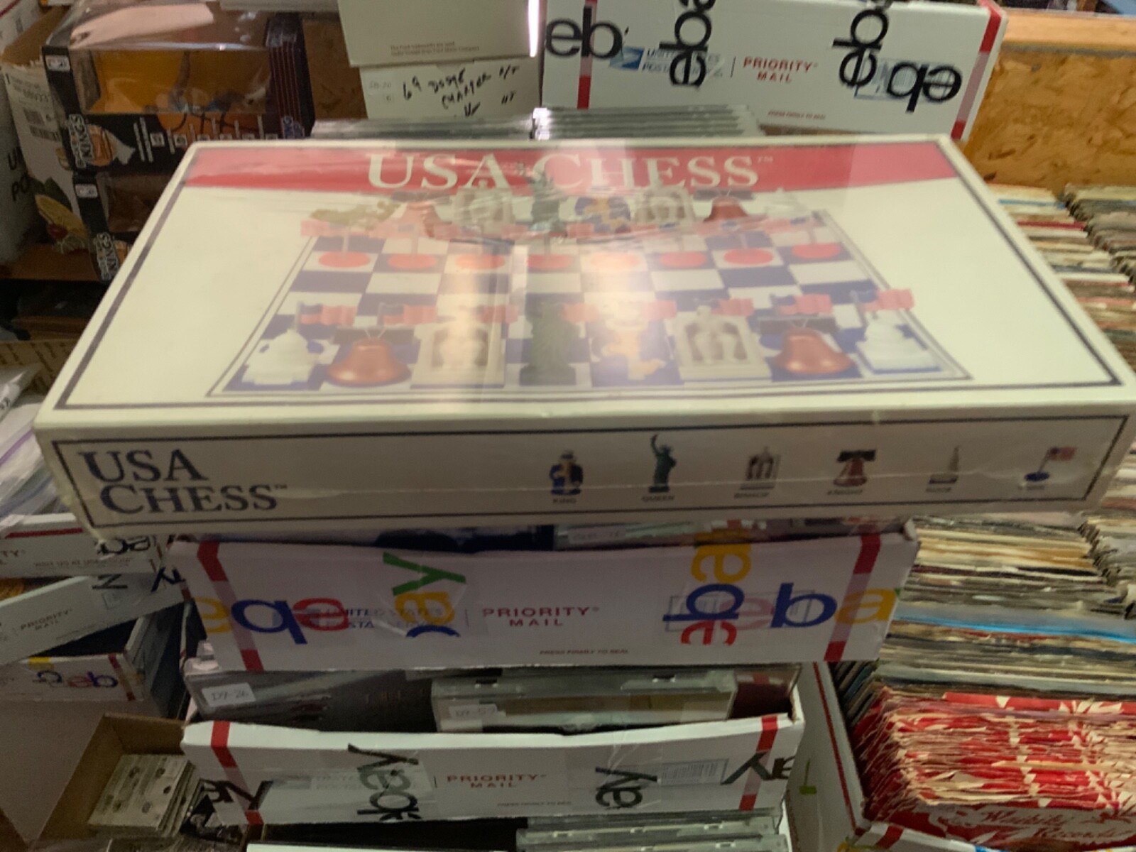 K1-45 USA CHESS – CUSTOM CHESS PIECES – SEALED – NIB
