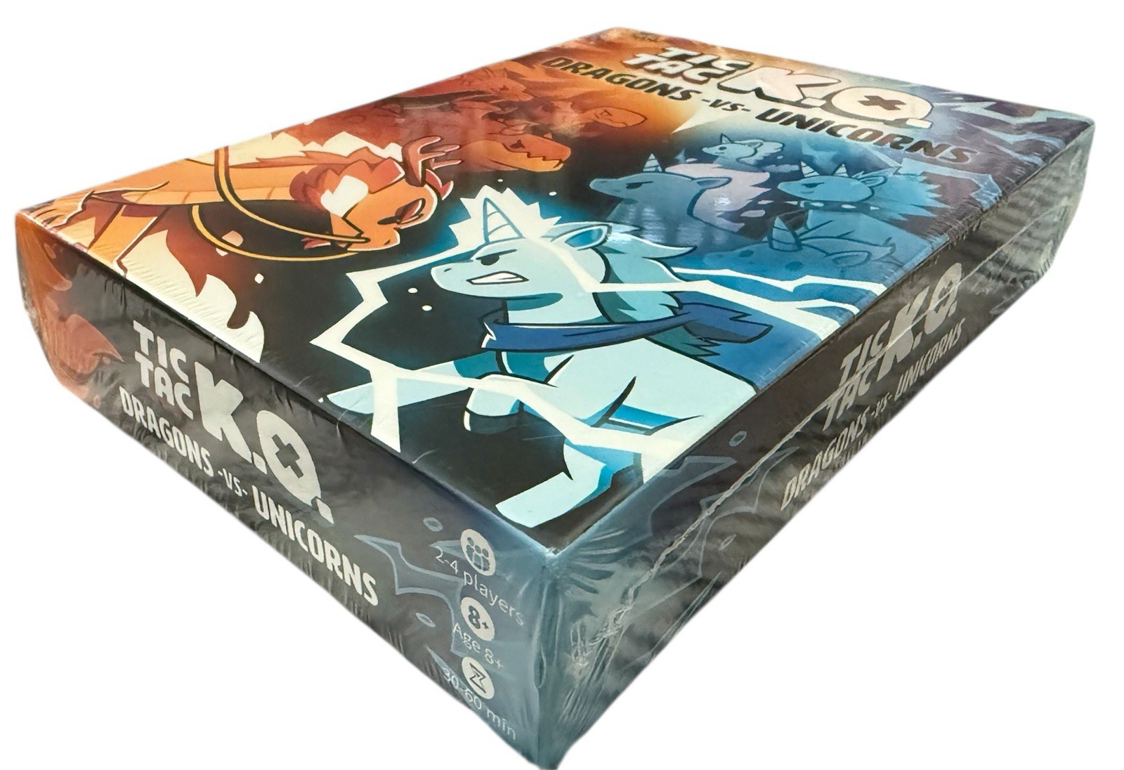 Tic Tac K.O. – Dragons vs Unicorns Board Game – Complete New 2021 Tee Turtle
