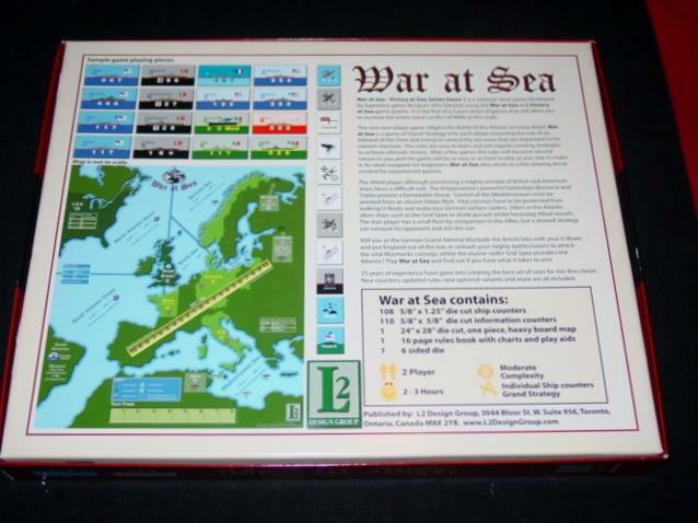 L2 Design – WAR AT SEA – Victory At Sea Series Game 1 – Wargame (UNPUNCHED) MINT