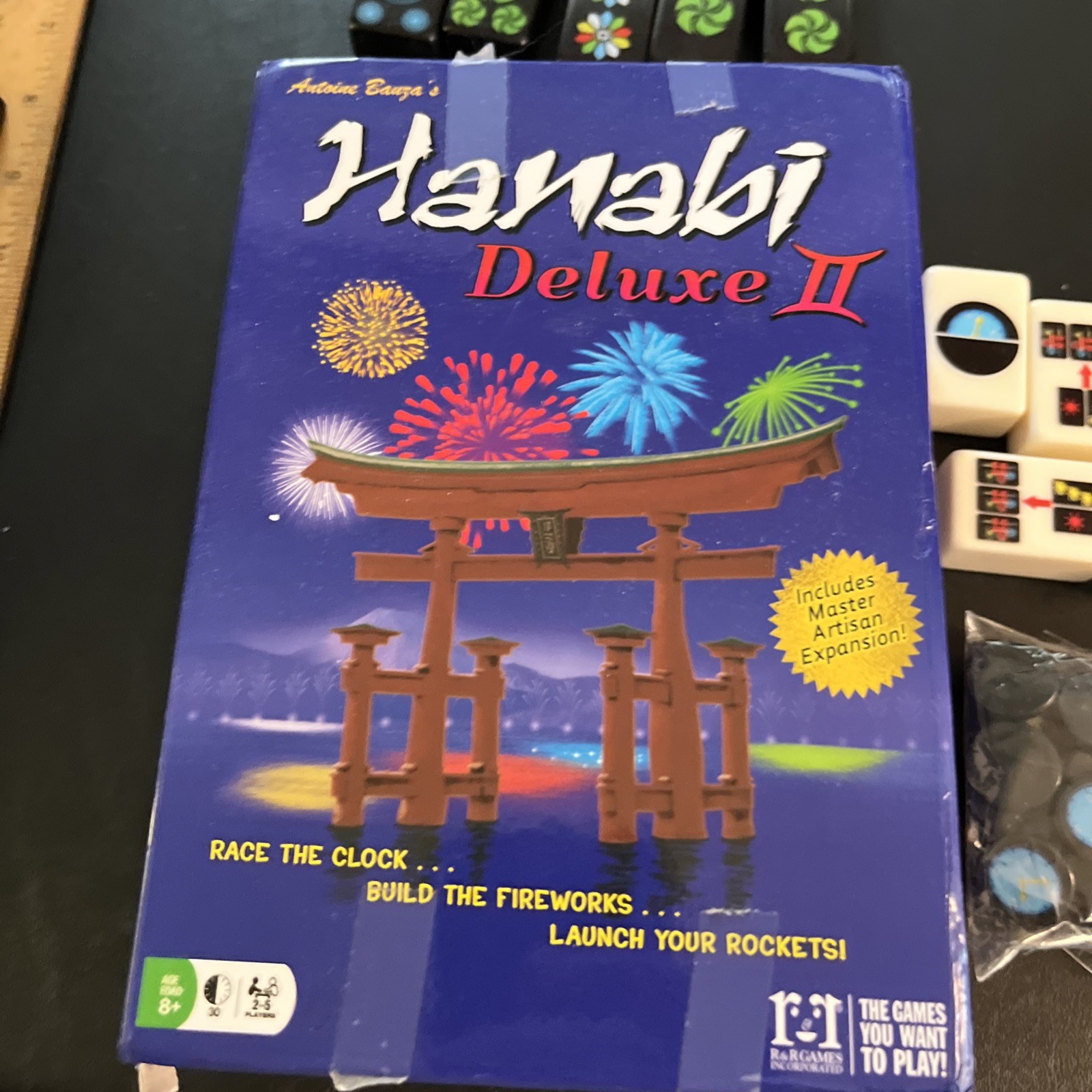 Not complete Hanabi game **for parts**