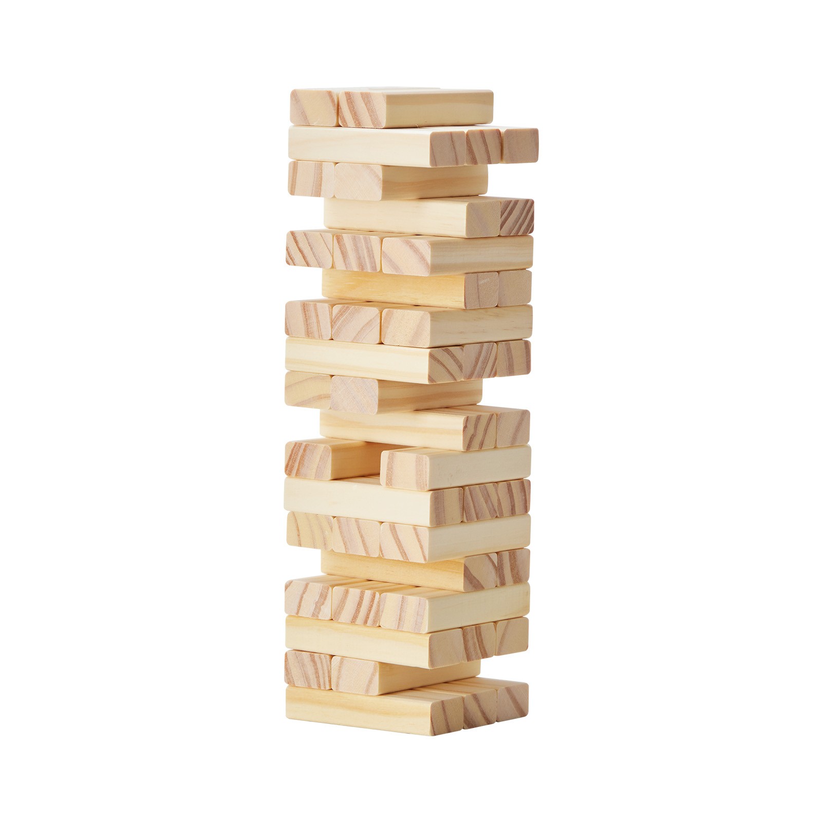 VEVOR Tumbling Timber Toy 54 Blocks Tumble Tower Blocks Pine Wood Crate Multiple